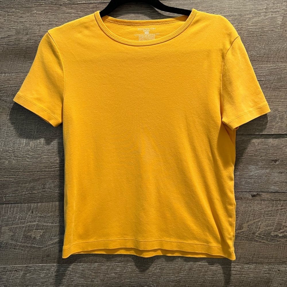 Jones New York Sport Womens Yellow Top Size S
